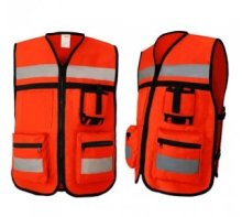 CHALECO TIPO RESCATISTA NARANJA
