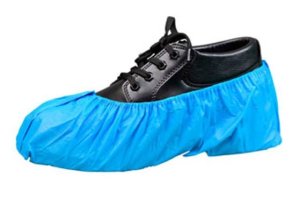 WASHABLE BLUE WHITE SHOE COVER (L)